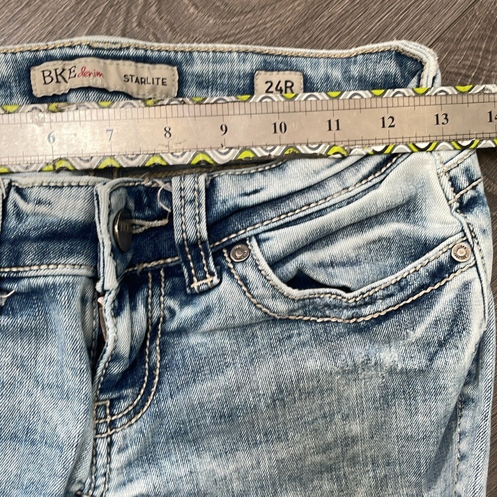Starlite BKE jeans acid washed straight leg size 24 - Picture 9 of 14